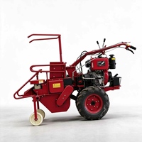 Moissonneuse de maïs de terrasse, mini-récolteuse diesel à une rangée, portée à la main pour usage familial agricole