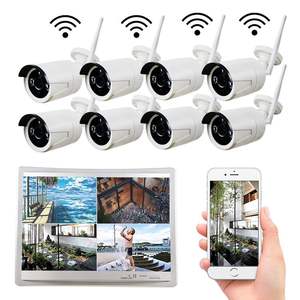 Kit de Cámara de Seguridad EseeCloud de 8 Canales con Pantalla de 12.5 Pulgadas, NVR Wifi de 8 Canales, 3MP 5MP, Kit de Cámara IP Inalámbrica CCTV - Product Image 2
