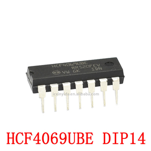 HCF4069UBE nuove parti elettroniche logiche circuiti integrati HCF4069UBE DIP14 gate e inverter - Product Image 2