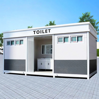 Toilettes portables extérieures en panneaux sandwich pour la protection de l'environnement, en plastique, pour chantier, école, usage public Jiaxin 1