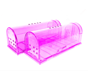 4 PACK Enfants PET Safe ABS Animal No Kill Humane <span class=keywords><strong>Mouse</strong></span> Trap Alive Catch and Release Rongeur <span class=keywords><strong>Cage</strong></span> for Rats <span class=keywords><strong>Mouse</strong></span> Mice - Product Image 4