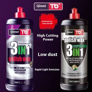 Trois-en-un voiture vernis beauté étanche décontamination rayure papier de verre marque rapide cire miroir polissage cire liquide réparation voiture - Product Image 1