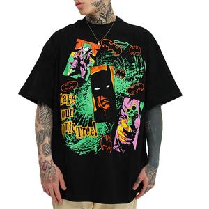 Camiseta gráfica digital de talla grande lisa de manga corta en blanco con estampado personalizado para niños y hombres - Product Image 2