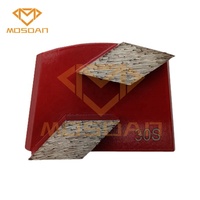 Chaussure de meulage diamant à Double losange à changement rapide grain 16