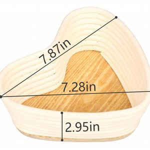 Cesta <span class=keywords><strong>de</strong></span> fermentación ovalada <span class=keywords><strong>de</strong></span> bambú y ratán resistente para masa madre, tipo Panadero Lino Couche, 25x15x8 cm - Product Image 4
