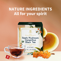 GANOHERB Vente en gros de tisanes parfumées Reishi Mushroom Osmanthus Thé noir