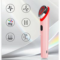 Appareil de massage des yeux portable, vibrations et LED rouge et bleue, soin ionique de la peau, masseur facial sous les yeux, masseur électrique pour les yeux, baguette de massage