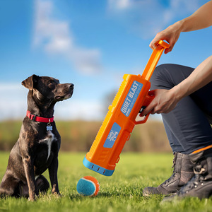 Köpek topu başlatıcısı Pet açık spor Fetch eğitim köpek ABS tenis topu uzun mesafe 15m el başlatıcısı Pet aksesuarları - Product Image 1