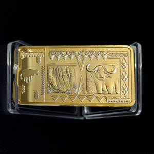 Barres <span class=keywords><strong>d</strong></span>'<span class=keywords><strong>or</strong></span> commémoratives du Zimbabwe, plaquées <span class=keywords><strong>or</strong></span> 24 carats, en métal massif, souvenirs créatifs, vente chaude - Product Image 6