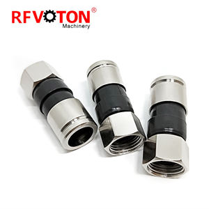 Conector de <span class=keywords><strong>Cable</strong></span> Coaxial RG6 de Grado Profesional con Interfaz Macho F, Adaptador de Compresión RF para CATV/SAT/<span class=keywords><strong>Internet</strong></span> - Product Image 6