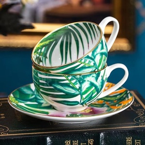 ชุดภาชนะเซรามิกสำหรับร้านอาหาร โรงแรม บ้านพักคุณภาพสูง ลายป่าฝนเขตร้อน สำหรับอาหารตะวันตก ชามซุป จานเซรามิก - Product Image 4