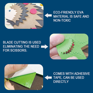 Trẻ Em Phim Hoạt Hình Câu Đố Học Tập Giáo Dục Đồ Chơi 12 Miếng Một Bộ Trẻ Em 3D EVA Bọt Dán Câu Đố - Product Image 2