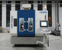 Centre d'usinage CNC vertical 5 axes AMU650 à broche unique BT30, robuste, pour commande CNC, table 500x600x450mm