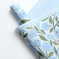 Papier d'emballage pour fleurs Rose Garden, papier d'emballage floral coréen de luxe, imperméable, pour bouquets de fleurs, pour fleuristes