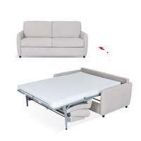 Canapé-lit moderne en tissu, pliable, gain de place, trois places, convertible, adapté aux salons et appartements, personnalisable