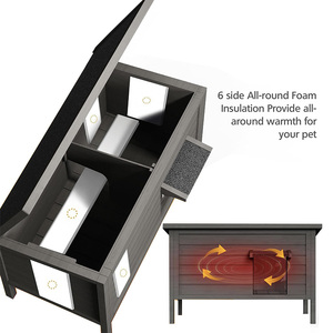 Wholesale Eco-Friendly Catio Outdoor House Weatherproof Fir Wood Roof <b>Enclosure</b> - Product Image 5
