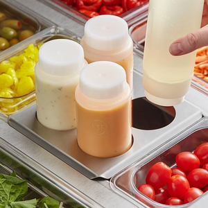 4 Hole 1/6 <b>Squeeze</b> <b>Bottle</b> HolderCommercial Kitchen Furniture Restaurant Kitchen Counter Restaurant Condiment - Product Image 3
