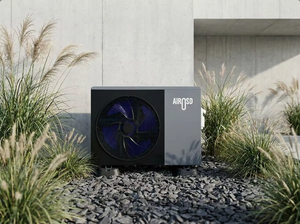 Bomba de Calor de Aire Negra Insonorizada, Compacta, Ideal para Zonas de Instalación Reducidas en Apartamentos de Centro - Product Image 2