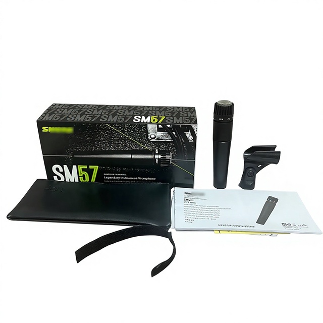 SM57LC Professional Wired Dynamic Instrument Microphone Cardioid Mic for Guitar Amps Snare Drums and Studio Recording