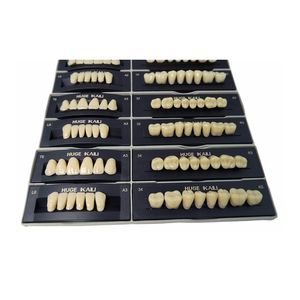 Due strati di denti in resina sintetica <span class=keywords><strong>KAILI</strong></span> denti finti pieno arco dentale 28*1 protesi - Product Image 1