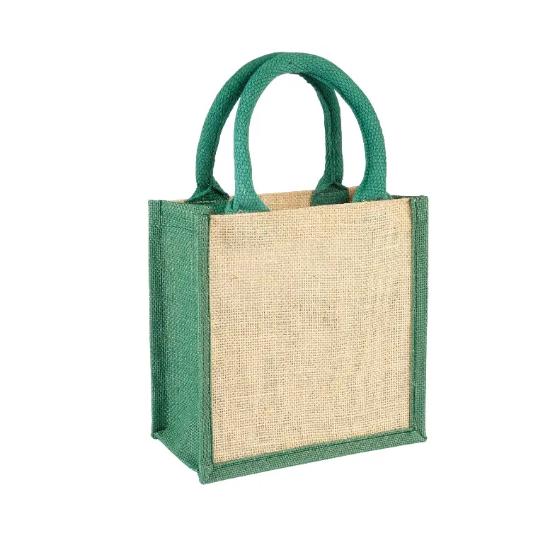 Best Selling Accept Custom Size Logo Print Plain Burlap jute tote bag for Embroidery DIY Export Oriented From Bangladesh