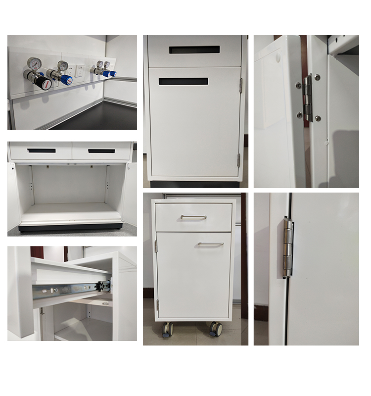 Meubles de rangement médicaux résistants chimiques et vieillissants en métal d'armoire de meubles