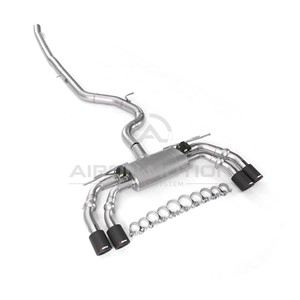Compatible avec <span class=keywords><strong>Audi</strong></span> S3/A3/<span class=keywords><strong>TT</strong></span>/Golf R MK7/MK7.5, échappement arrière double à quatre sorties en acier inoxydable avec soupapes électroniques - Équipe de modification professionnelle - Product Image 2