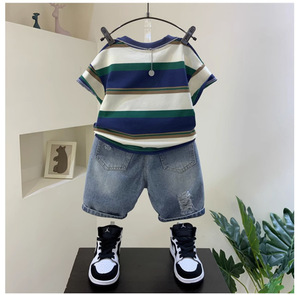 Conjunto de <span class=keywords><strong>Ropa</strong></span> de Verano para Niños, Estilo Nuevo, <span class=keywords><strong>Ropa</strong></span> Moderna y a la Moda para Niños en Verano, <span class=keywords><strong>Ropa</strong></span> <span class=keywords><strong>Infantil</strong></span> Moderna y Elegante - Product Image 5