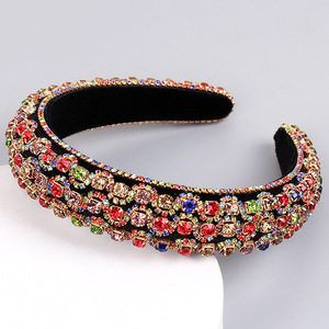 Serre-têtes en strass pour femmes Hua Liyu, argent, or, noir, colorés, en forme de S, accessoires pour cheveux en éponge, coiffe HH0179 - Product Image 4