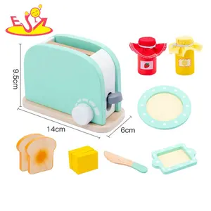 新款儿童游戏屋早餐烹饪游戏套装木制烤面包机玩具W10D286