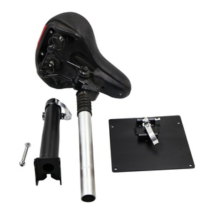 Asiento de Scooter Eléctrico Teverun Blade Mini, Kit de Asiento, Piezas de Repuesto Oficiales, Altura Ajustable, Plástico Negro y Goma - Product Image 3