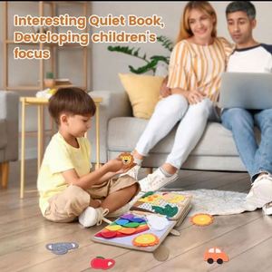 Libro de Actividades Sensoriales de Jirafa para Niños Pequeños, Libro Sensorial de Jirafa, Venta al por Mayor - Product Image 3