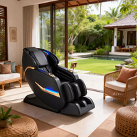 SN-L26aMAX Snowfit Fauteuil de massage moderne et élégant avec synchronisation musicale Bluetooth, pétrissage et tapotement du corps entier, fauteuil inclinable zéro gravité