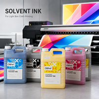 Encre à solvant inodore à forte adhérence, sans obstruction, PH6.5-7.5, pour tête d'impression Konica 9888H, impression sur toile noir et blanc pour panneaux publicitaires extérieurs