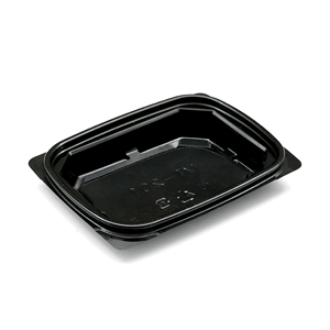 Boîte alimentaire en PET noire durable, qualité garantie, compatible micro-ondes, pour plats chauds à emporter - Product Image 3