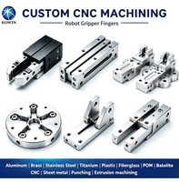 Pinza Robótica de Precisión CNC Personalizada OEM, Pinza Paralela con Mordazas Ajustables, Herramienta Neumática, Pinza Robótica Industrial