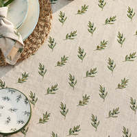 Nappe en lin imprimée motif olive, qualité supérieure, populaire, pour mariages et fêtes, directement de l'usine chinoise – Meilleures ventes