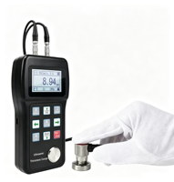 Medidor de Espesor Ultrasónico Digital de Alta Precisión, para Metales, Paredes, Tuberías de Acero, Plástico y Pruebas NDT