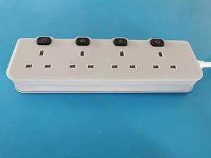 Pas cher <span class=keywords><strong>prix</strong></span> 4WAY UK Type rallonge prise OEM Copprt Bar multiprise avec câble CCA - Product Image 4