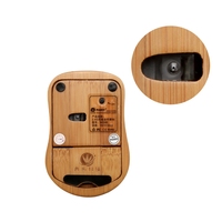 Cadeau promotionnel de haute qualité en bois de bambou pas cher souris en bambou en bois filaire à la mode