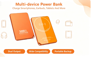 Batterie externe magnétique sans fil 5000 mAh PD20W, chargeur magnétique portable mince, batterie externe en verre trempé pour <span class=keywords><strong>iPhone</strong></span> - Product Image 6