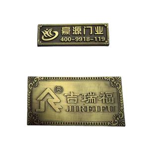 Pelat nama tanda Logo logam kustom pelat nama mesin aluminium papan nama dengan 2 warna cetak logam etsa terukir plak aluminium - Product Image 3