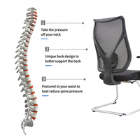 Chaise de bureau ergonomique en maille pivotante, chaise de travail informatique moderne, chaise de visiteur pour la maison et le bureau, directement de l'usine