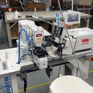Machine à coudre à double aiguille haute performance VMA avec système d'alimentation automatique pour la pose de boucles de ceinture sur les jeans - Product Image 2