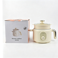 Panci Masak Listrik Portabel dengan Pengukus, Dilengkapi Fitur Pengaman Otomatis, Pengoperasian Manual Sederhana, Cocok untuk Dapur Asrama Kecil