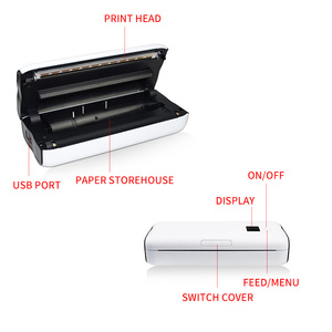 Portable A4 Mini Bureau Mobile Imprimante Thermique Sans Encre Document BT USB Imprimante sans Ruban Stock Direct Disponible - Product Image 5