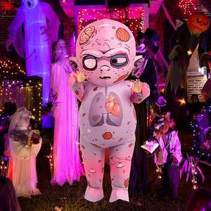 Disfraz Inflable de Zombie para Fiestas, Traje de Zombie Inflable, Disfraces de Halloween Aterradores para Hombres y Mujeres - Product Image 2