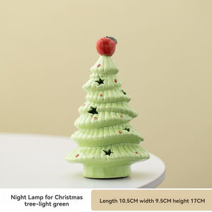 Lumières de Noël pour l'arbre, décorations de Noël, ornements en céramique - Product Image 5