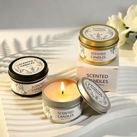 Zinnblechdosen-Kokoswachs SPA-Massage Rauchfreie Aromakerzen Kreative Duftkerzen im Becherdesign