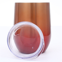 Vaso Térmico de Acero Inoxidable de Doble Pared de 12oz con Tapa de Plástico, para Fiestas, Ecológico, Portátil, Superventas 2026